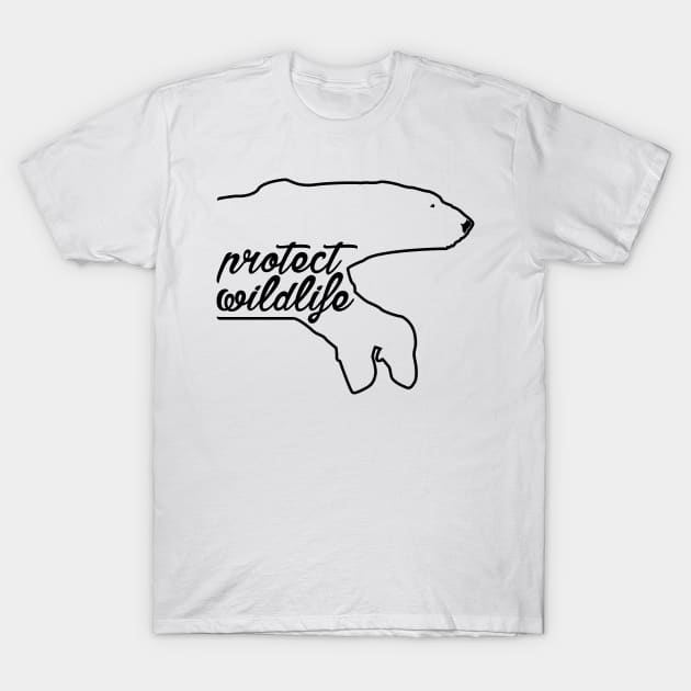 protect wildlide - polar bear T-Shirt by Protect friends